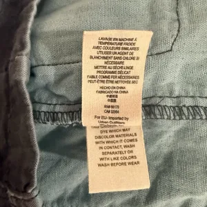 Free People Military Jacket Womens XS‎ Gray Blue Double Cloth Utility Coat thumbnail 6