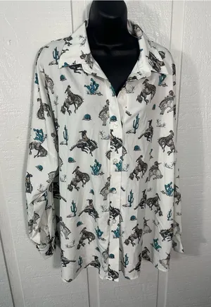 Nylon Apparel Women’s Western Top Size Large EUC thumbnail 1