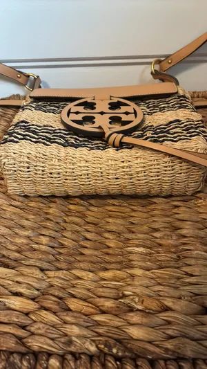 Tory Burch Miller Rattan Leather Purse thumbnail 4