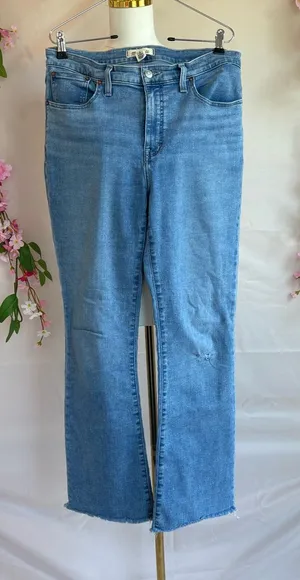 Madewell Light Blue Flare Jeans thumbnail 1