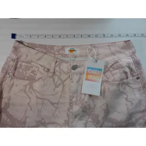 Cali 1850‎ Pink Tree Branch Camo High Rise Wide Leg Jeans Y2K Streetwear 11 30 thumbnail 5