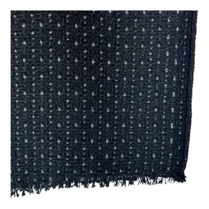 L Academie Skirt Women Large‎ Black Tweed Fringe Hem A Line The Marla Mini NWT thumbnail 4