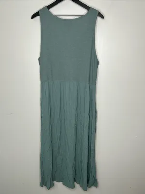 Frye Blue Sleeveless Button Front Maxi Dress Size XXL thumbnail 3