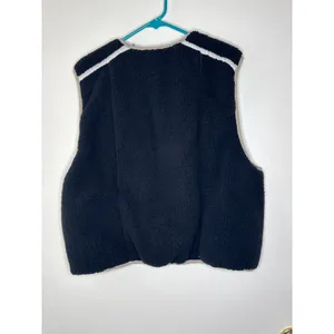 FP Movement Free People Mountain High Sherpa Fleece Vest - Black- Size XS thumbnail 4