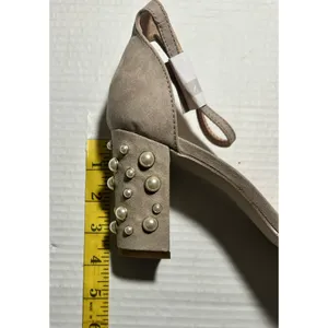 Madden Girl Block Heels Women 9 Bitsyy Blush Suede Faux Pearls Wedding Prom New thumbnail 15