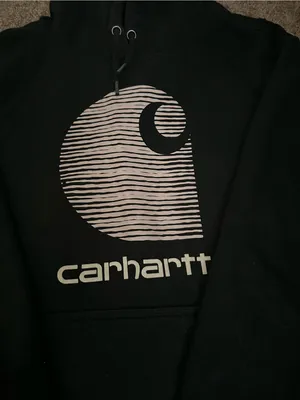 Carhartt Black Hoodie Size Large 0491 thumbnail 2