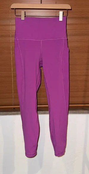 Lululemon Magenta Vivid Plum High Rise Align Pocket Leggings thumbnail 1