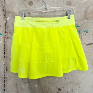 Lululemon Pace Rival Mid-Rise Skirt 15" Length Tall, Highlight Yellow thumbnail 4
