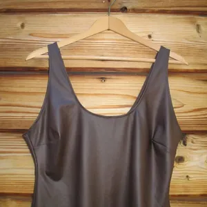 Skims Wet Jersey Thong Tank Bodysuit Cocoa 2XL thumbnail 5