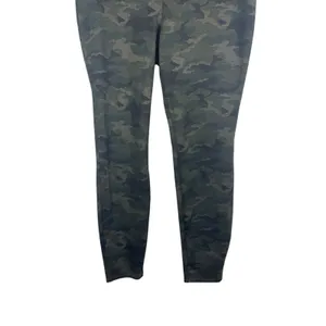 Nine West Army Green Camouflage Pull On Elastic Waist Ponte Pants L NWT thumbnail 3