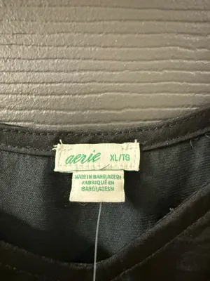 Aerie Black Dress Silk thumbnail 5