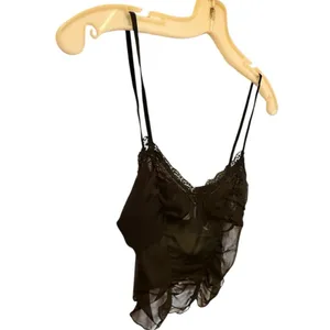 Urban Outfitters Out From Under Sheer Black Cropped Camisole nwot thumbnail 3