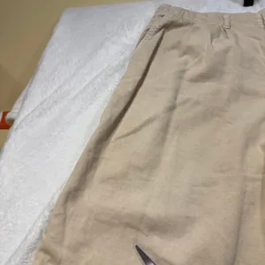 Free People 12 Pleated Tapered Chino Pants Tan Coastal‎ Academia Summer Granola thumbnail 3