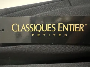 Classiques Entier women’s black wool lined Dress Pants vintage Nordstrom thumbnail 5