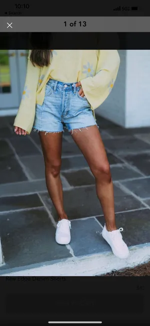 These Three Boutique Denim Shorts thumbnail 3