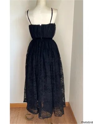 Revolve Sau Lee Selena Black Lace Dress thumbnail 4
