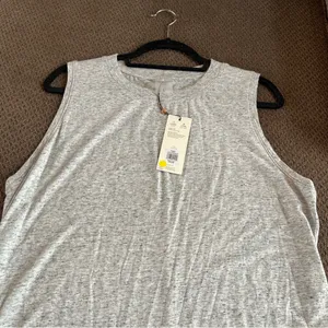 Calia by Carrie Underwood Tank Top Size L Light Heather Gray Athletic thumbnail 2