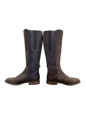 Clarks Camzin Branch Knee High Riding Boots Brown Size 7.5 Quiet Luxury Preppy thumbnail 7