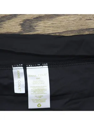 NWT Anne Cole Soft Band A-Line Swim Skirt MYPB41401 Black 22W thumbnail 4
