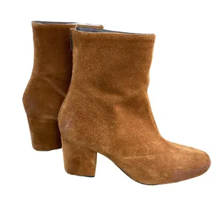 Camel Suede Ankle Boots thumbnail 1