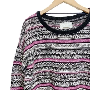 Coincedence and Chance Anthropologie Women's Large Geometric‎ Print Sweater thumbnail 4