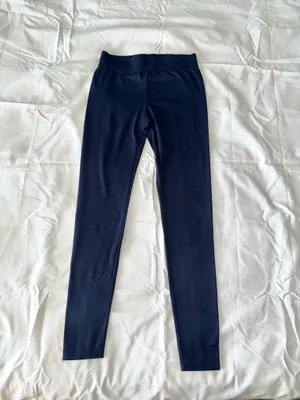Dark Blue Solid Leggings thumbnail 2
