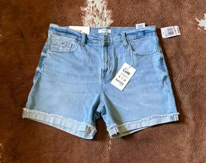 Women's light wash denim cutoff shorts new with tags Kensie jeans Size 10/30 thumbnail 1