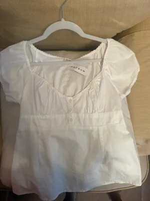 PacSun white top  thumbnail 4