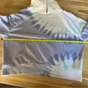 Wildfox White & Purple Tie Dye Hoodie L thumbnail 3