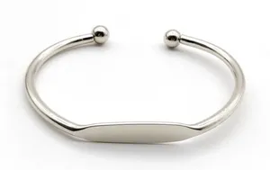 NEW Cuff Bracelet Bangle Bar‎ Rhodium Plated Sterling Silver thumbnail 1