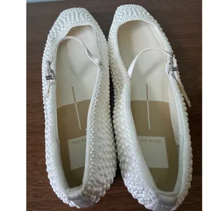 Dolce Vita 9.5 Womens Satin Reyes Pearl Strappy Mary Jane Ballet Flats thumbnail 11