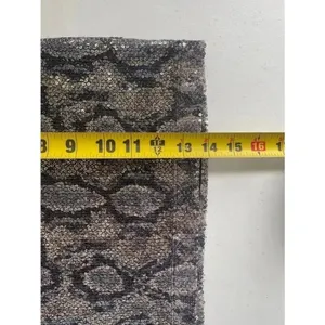 Y2K Express Sequin Snakeskin Pattern Mini Skirt - Black/Gold - Size XS 0289‎ thumbnail 4