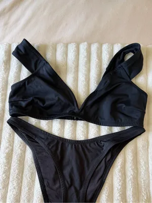 NWOT SKIMS Black Two-Piece Bikini Set thumbnail 2