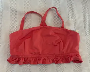 nwt free people movement ruffle sports bra size Large thumbnail 1