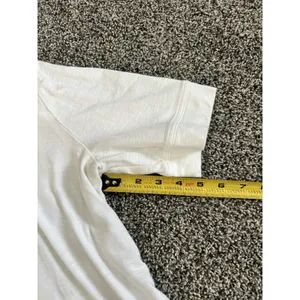 Banana Republic white short-sleeve button henley shirt M thumbnail 8