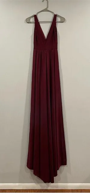 La Femme 28547 Berry Plunge Neck Gown 00 thumbnail 3