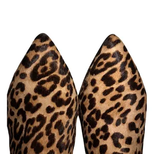 Sam Edelman Booties Size 8 Kinzey Leopard Calf Hair Kitten Heel Ankle Boots Fall thumbnail 7