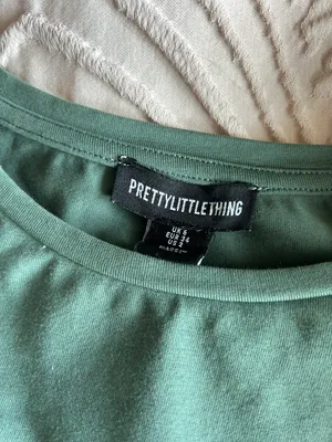 Sage Green Long Sleeve Crop Top thumbnail 3