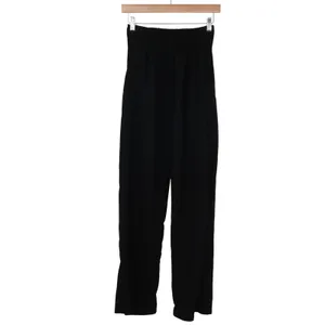 Unbranded Pants Womens M Wide Leg Black High Waist Pleated Career Excellent thumbnail 3