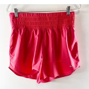Nike One Training Running Lined Activewear Shorts Coral Pink Large thumbnail 2