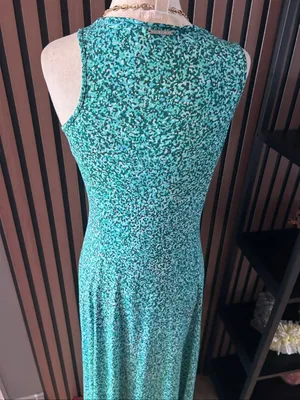 Michael kors maxi dress long green beach wear size small stylish summer dress thumbnail 4