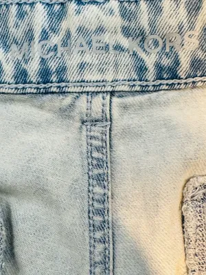NWT Michael Kors Selma High Rise Crop Wide Leg Jeans Light Wash Size 10 thumbnail 6