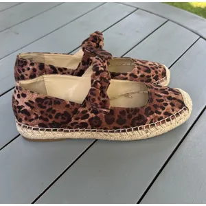 Jessica Simpson Lyra Leopard Print Espadrilles Shoes Flat Women’s Size 7.5 M thumbnail 2