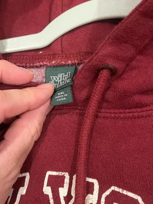 wild fable Maroon New York Crest Hoodie thumbnail 3