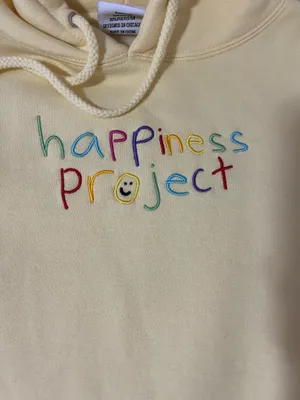 Yellow Happiness Project Champion Hoodie thumbnail 2
