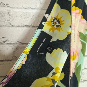 Who What Where Sleeveless Black Pastel Spring Floral Tiered Maxi Dress thumbnail 3