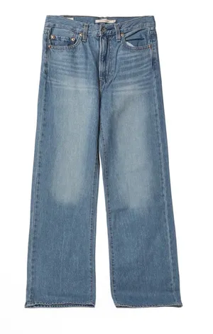 Levi Premium Ribcage Wide leg light wash in size 31 thumbnail 1