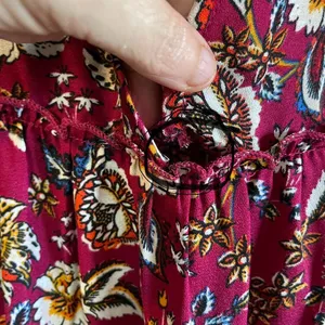 Altar’d State Red Floral Dress size medium thumbnail 3