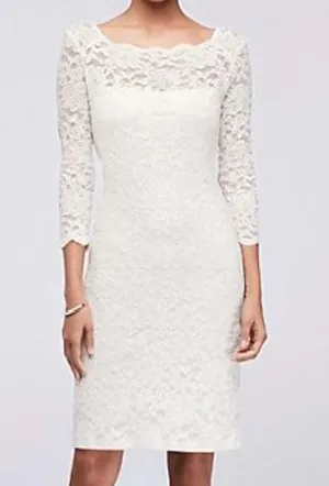 David's Bridal White dress thumbnail 1