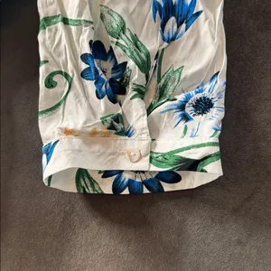 Women’s Floral Maxi Dress 3/4 Sleeve Empire Waist Button Front V-Neck Size XL thumbnail 12